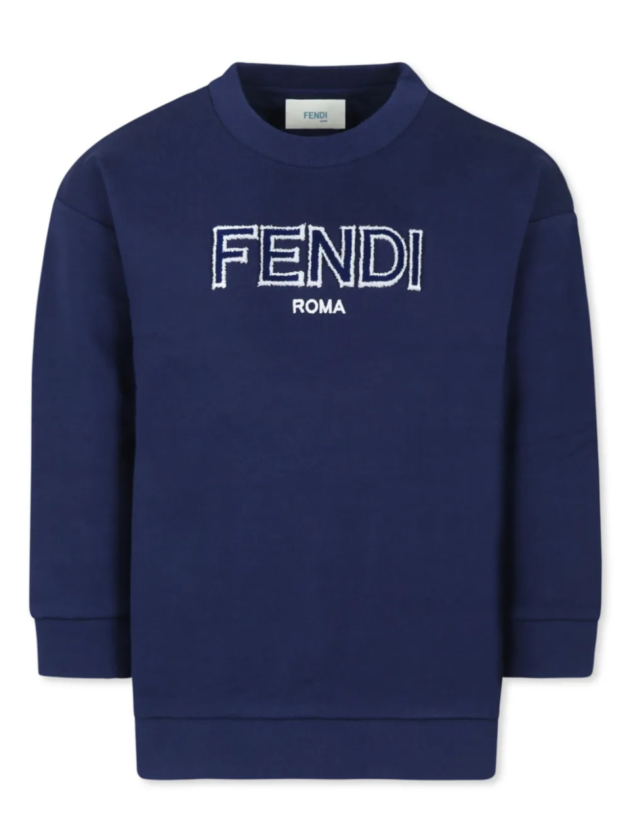 

Толстовка с круглым вырезом Fendi Kids, синий