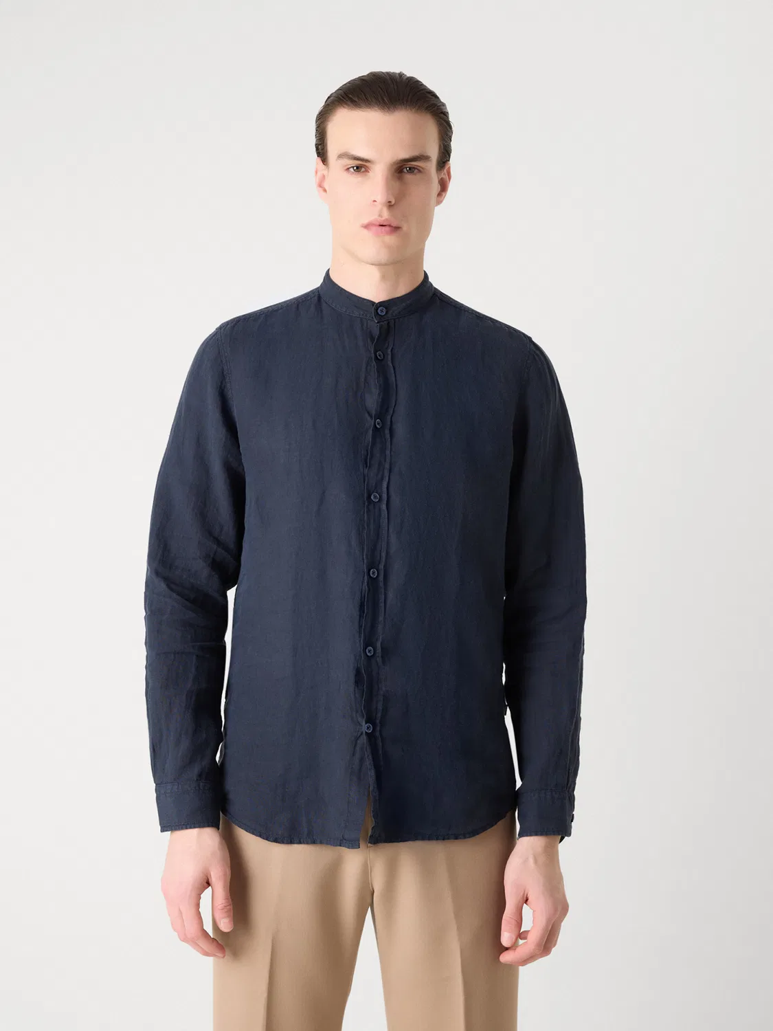 Рубашка Boss Regular fit Button Up Shirt Race_1 темно-синего цвета — фото 2