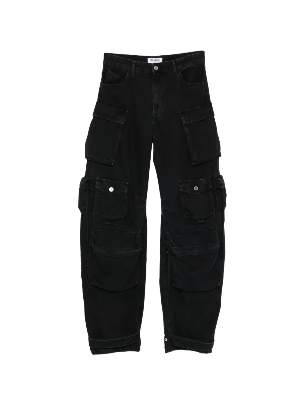 

Джинсы с оборками The Attico, черный