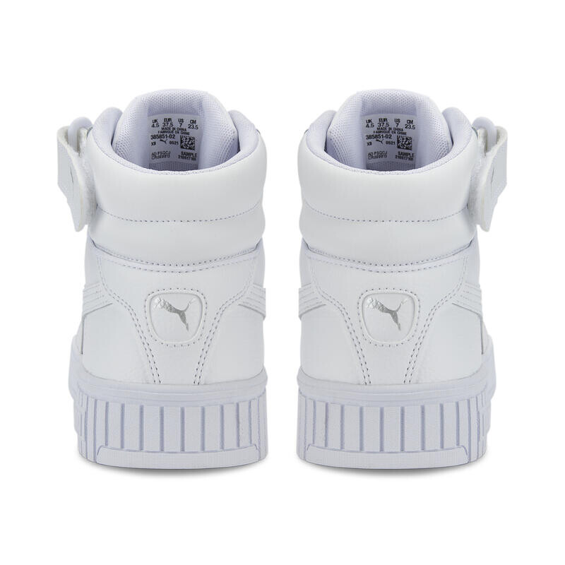 Кроссовки Carina 2.0 Mid Женские PUMA Белый Серебристый Серый — фото 2