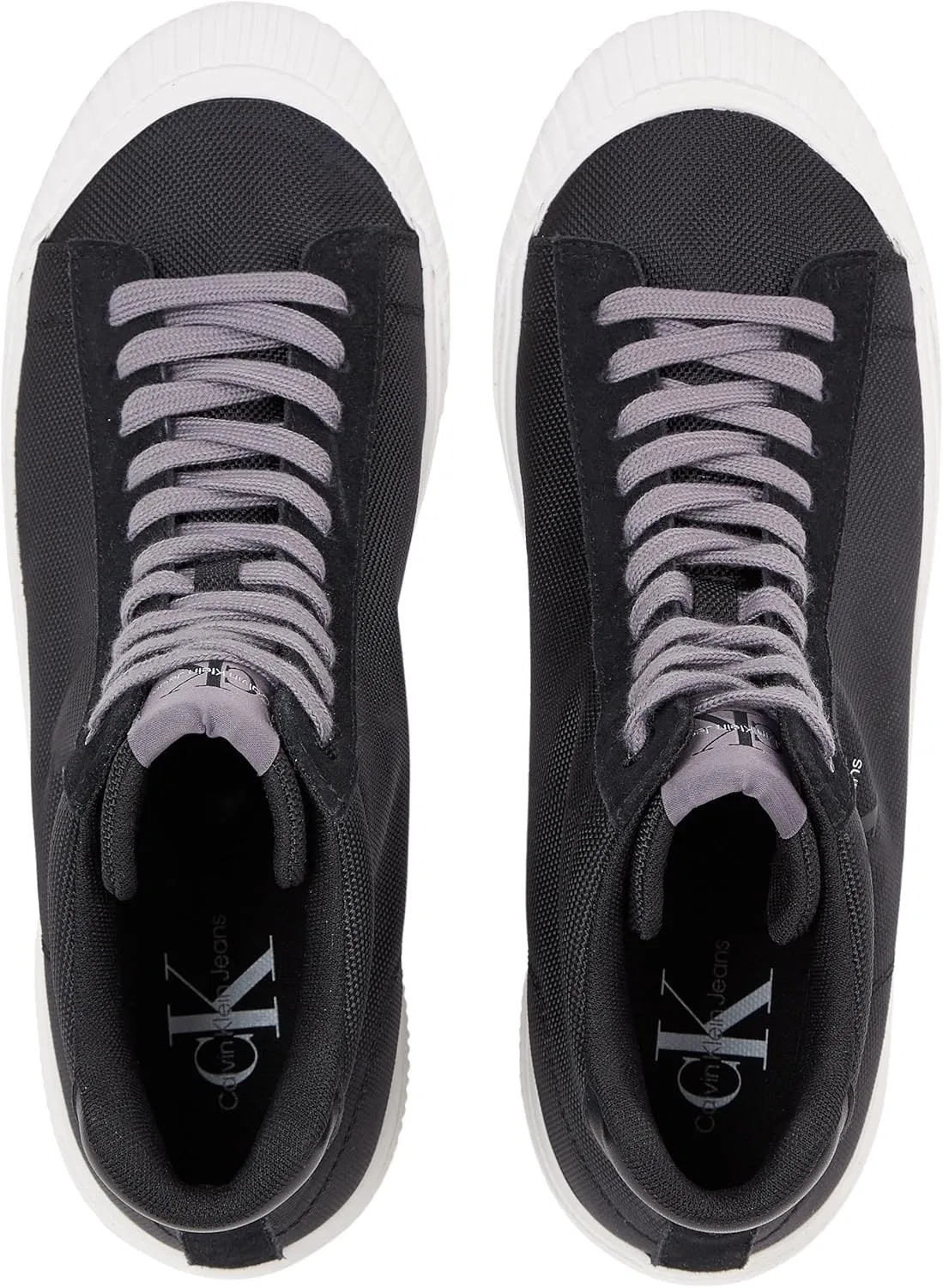 Мужские кроссовки Calvin Klein Skater Vulc Mid Mtr Ym0ym00999, Black, Bright White — фото 4
