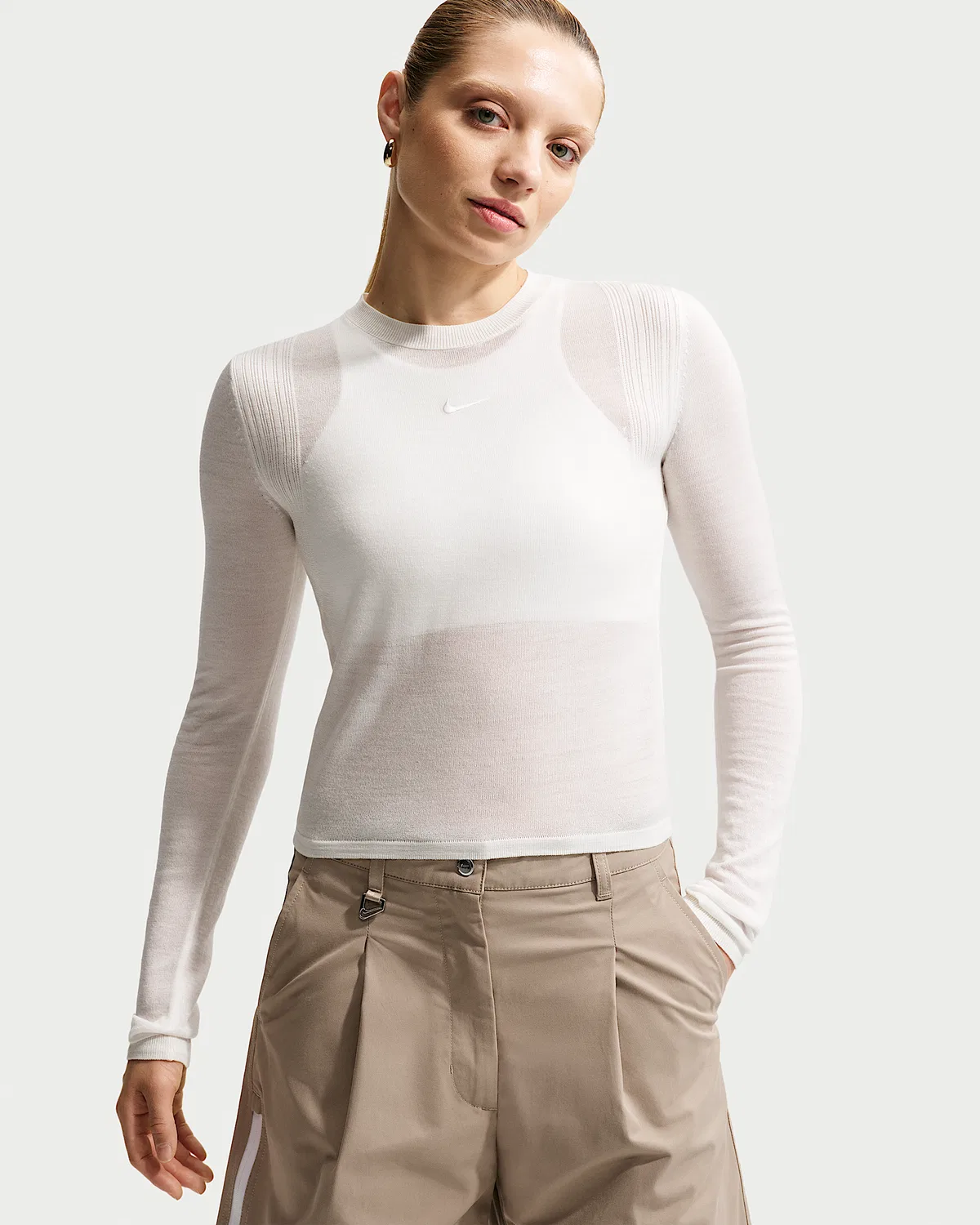 Женская длинная футболка Nike Sportswear Airreverent, Summit White