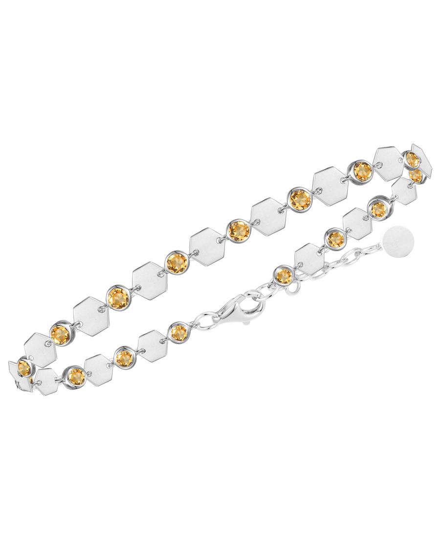 

Браслет Луна с цитрином (2 карата) из стерлингового серебра Macy's, Citrine