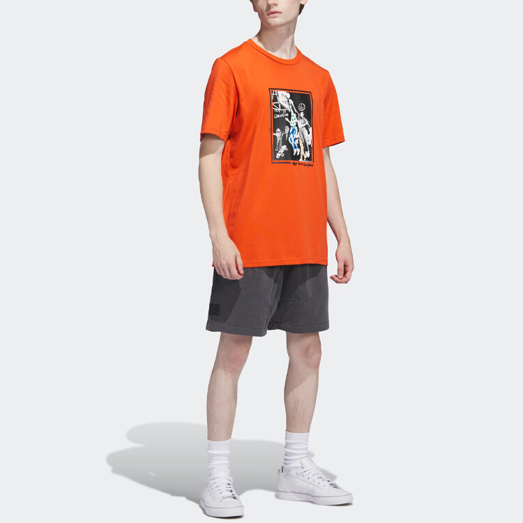 

Футболка мужская оранжевая Adidas Originals, оранжевый