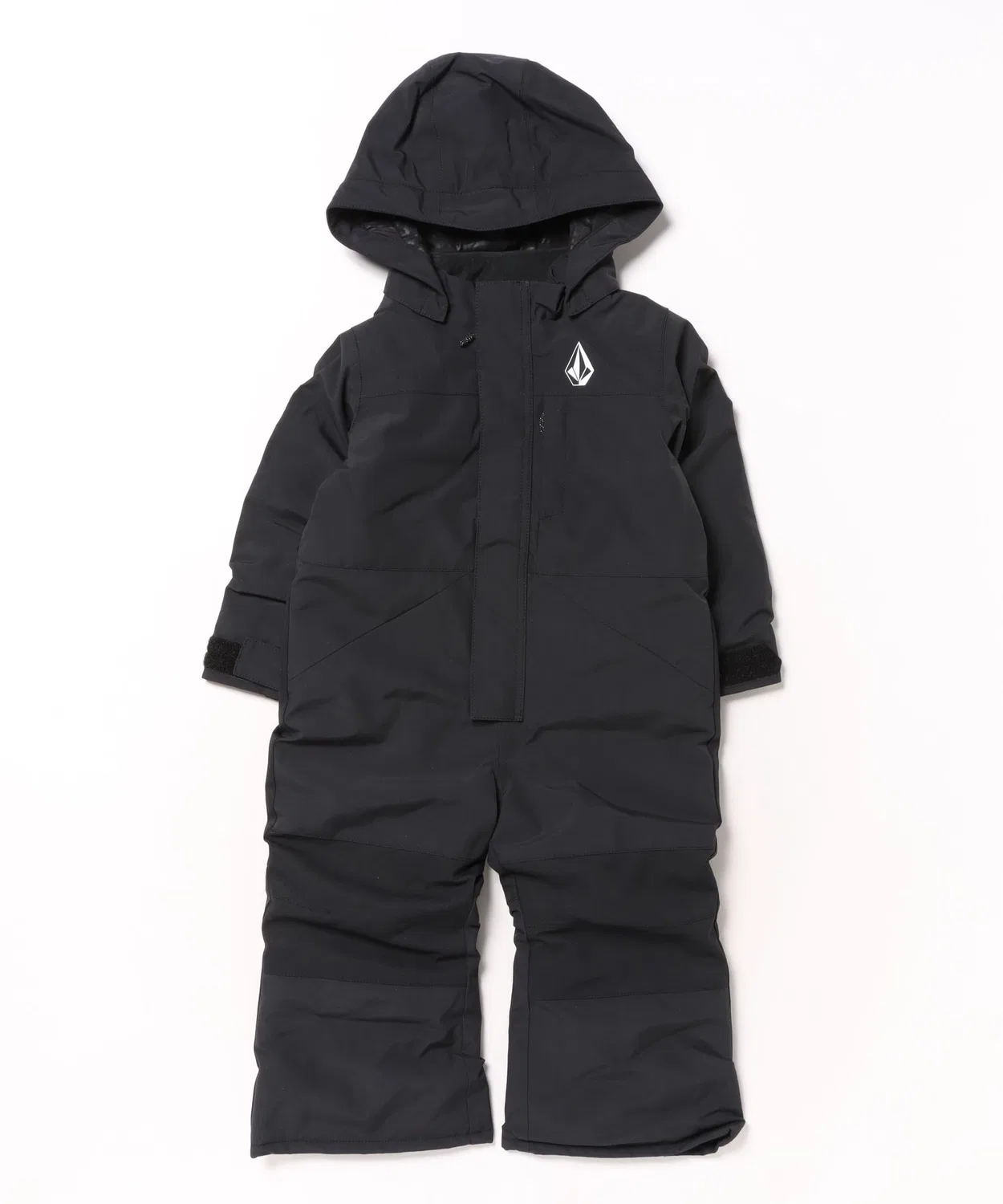Детский сноубордический комбинезон Volcom, однотонный, чёрный