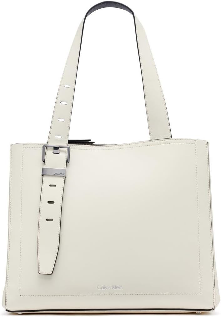 

Сумка-тоут Calvin Klein Lowen с тремя отделениями, White/Black