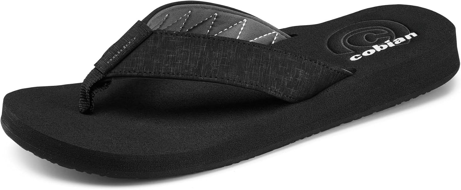 

Сандалии Cobian Floater 2 для мужчин с мягкой, эластичной стелькой - удобные шлепанцы для мужчин для ношения в течение всего дня летом, черный