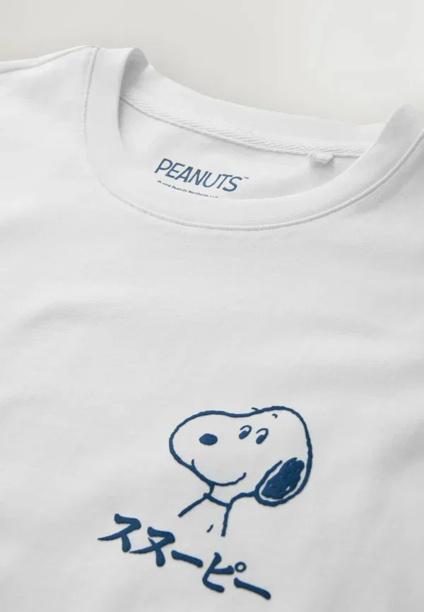 Футболка с принтом Next Tall fit snoopy graphic t-shirt, белый — фото 3