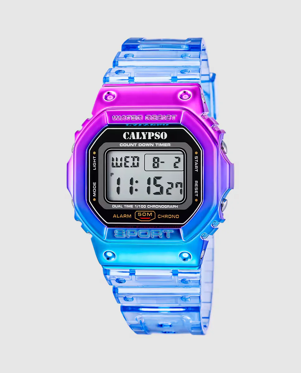 

K5874/3 Женские часы Color Splash Синие резиновые Calypso