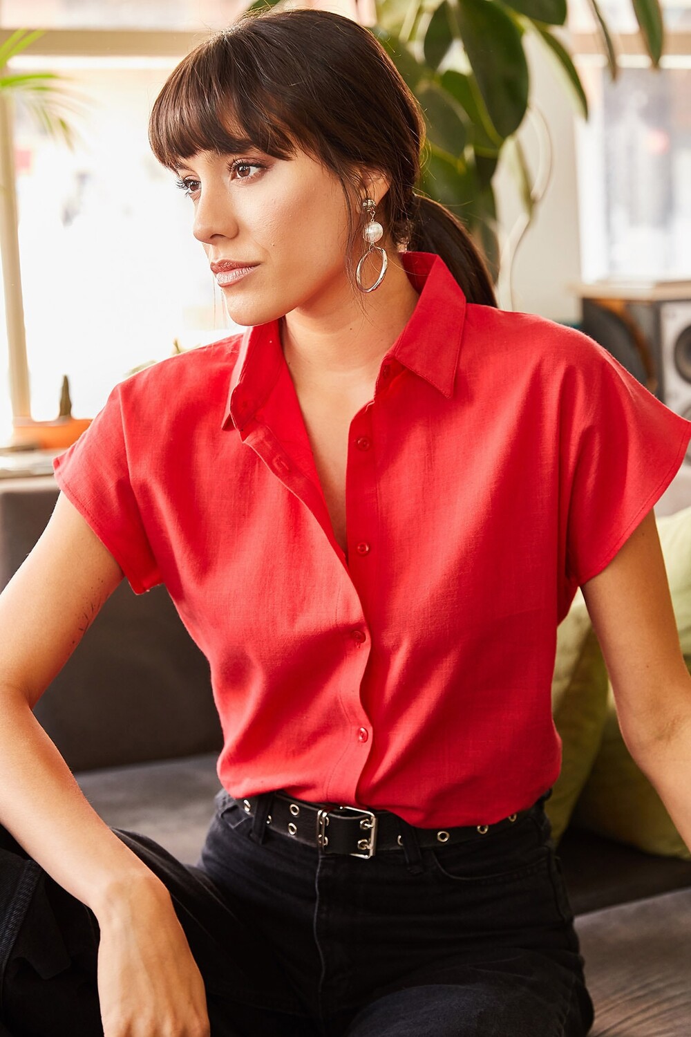 

Рубашка – красная – стандартного кроя Olalook, красный