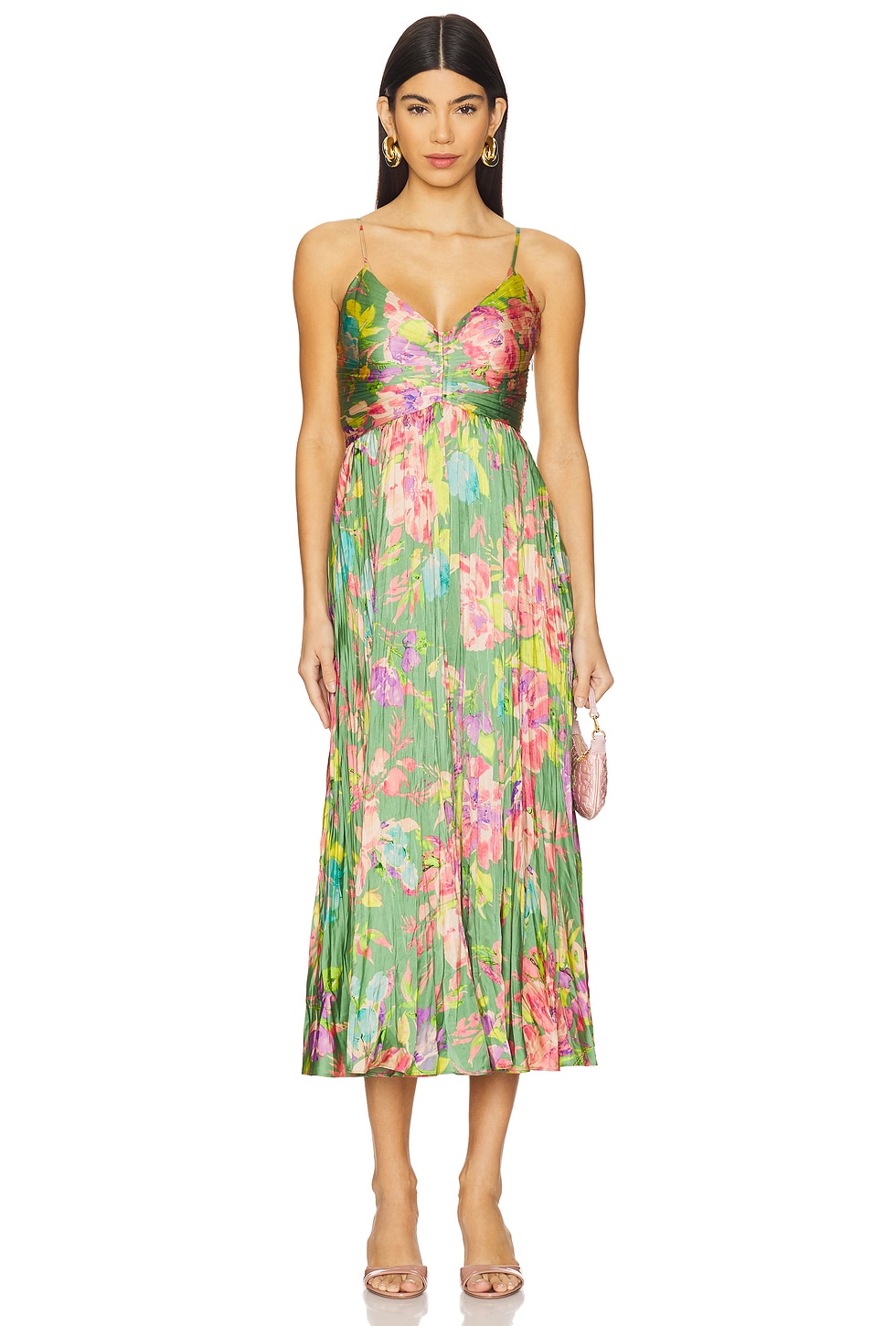 

Платье Maeve Astr The Label, green pink floral