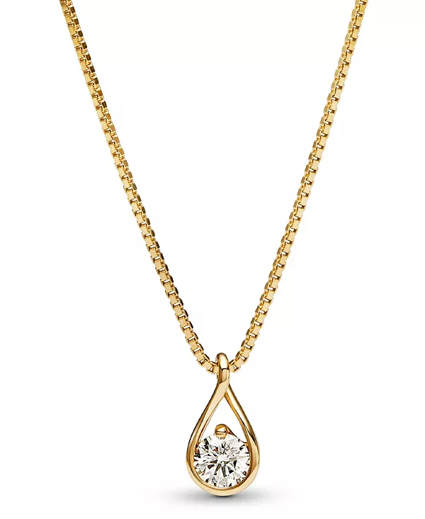 

Ожерелье с подвеской Infinite с выращенными в лаборатории бриллиантами Pandora, gold