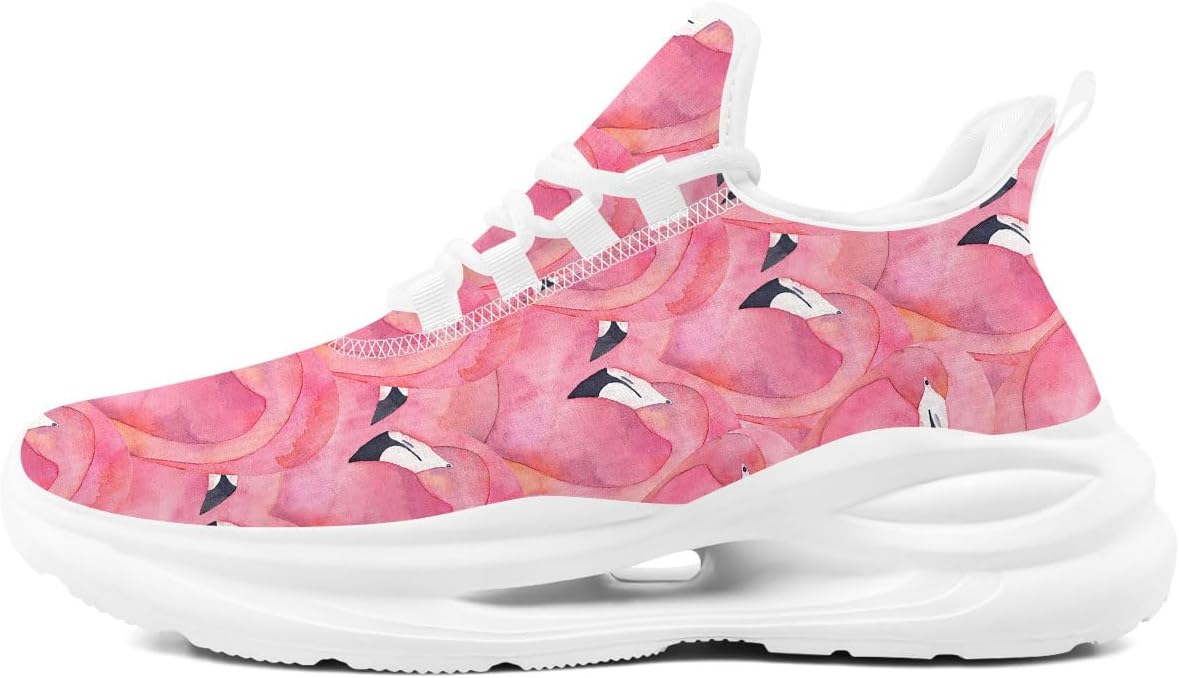 

Кроссовки Flamingo для женщин и мужчин, розовые спортивные для бега, тенниса и прогулок, подарок для нее и мамы Generic