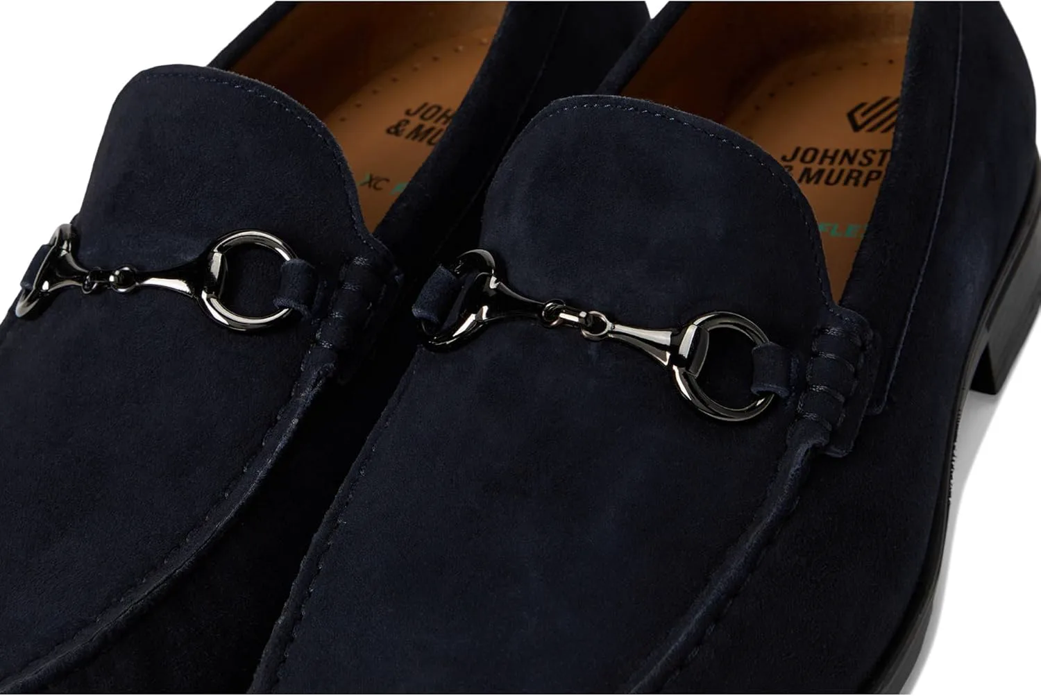 Мужские туфли Johnston & Murphy Harrison Bit Slip On, темно-синий — фото 2