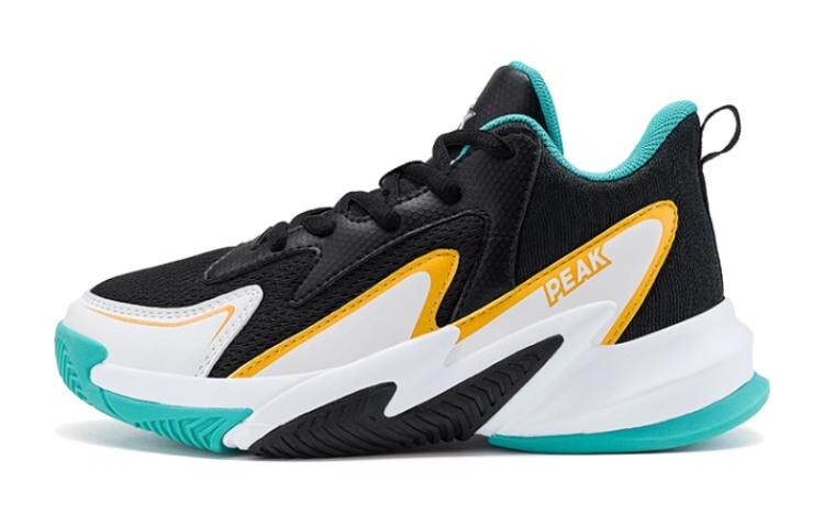 

Детские баскетбольные кроссовки GS Low-top черные/зеленые Peak, черный/зеленый