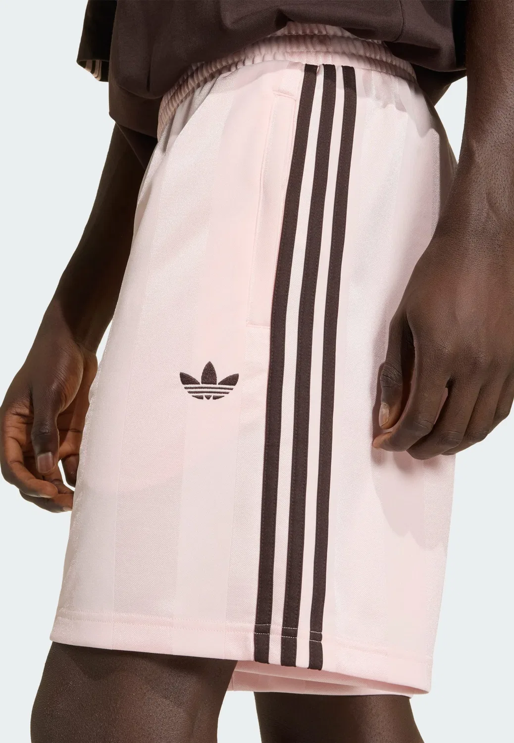Шорты Adidas Originals свободного кроя Engineered светло-розового цвета — фото 4