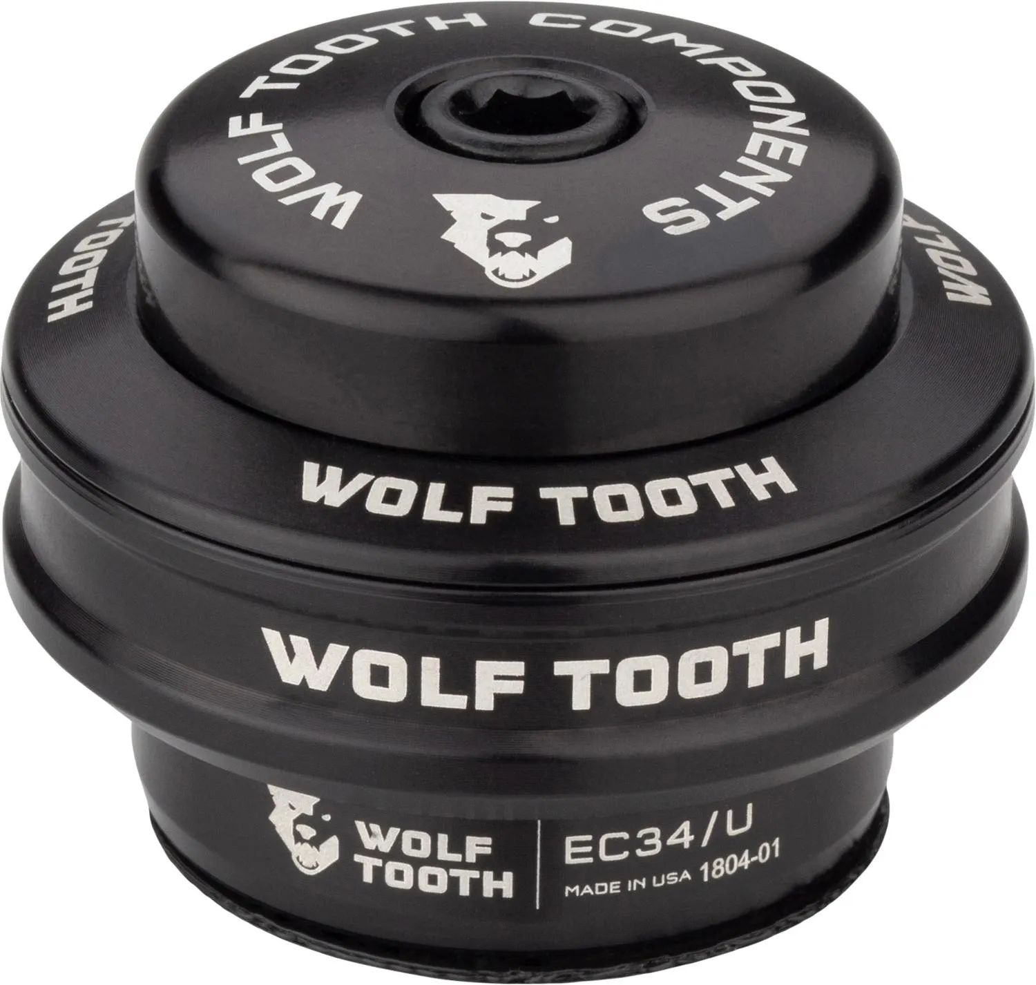 

Премиальный верхний рулевой стакан EC34/28.6 Wolf Tooth Components, Black