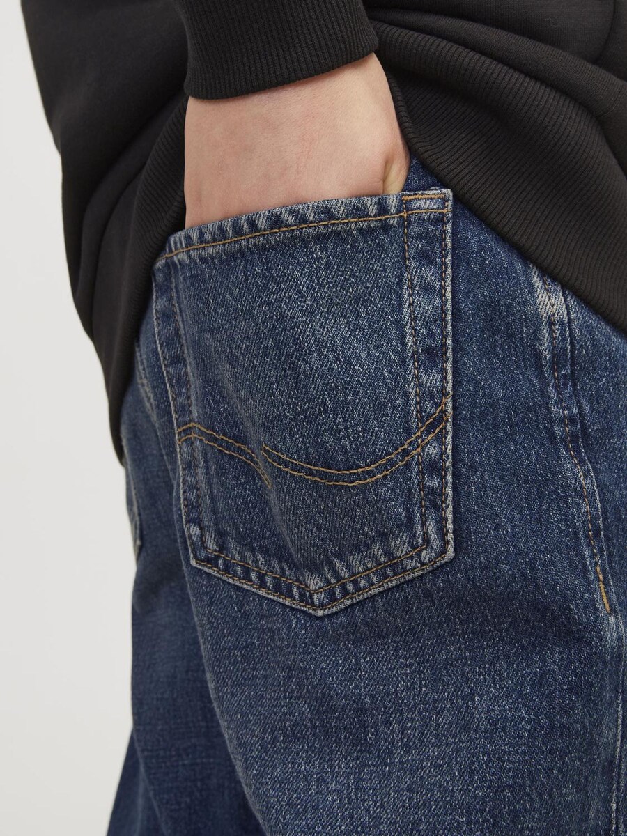 Джинсы свободного кроя Jack & Jones Junior JJChris Original, темно-синий — фото 4