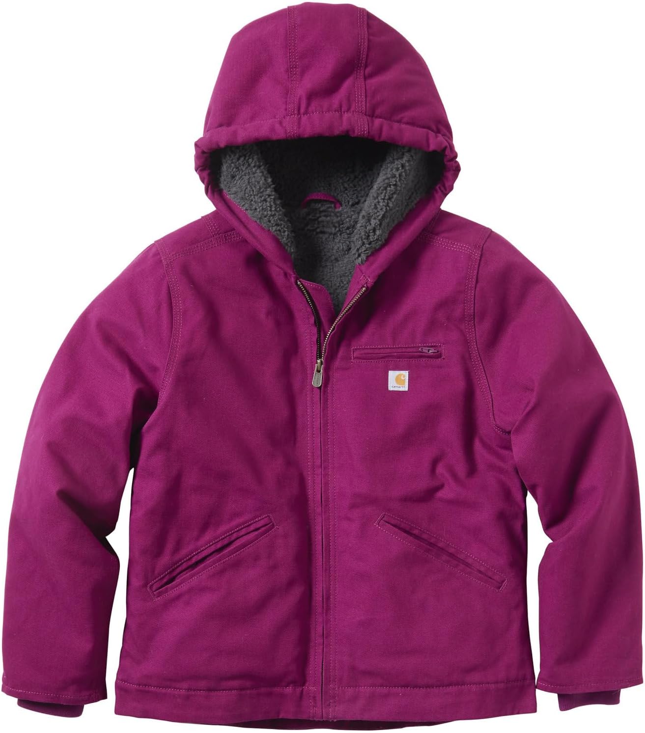 

Carhartt детская утепленная куртка с капюшоном CP9547 Canvas - для девочек, Sierra Plum Caspian