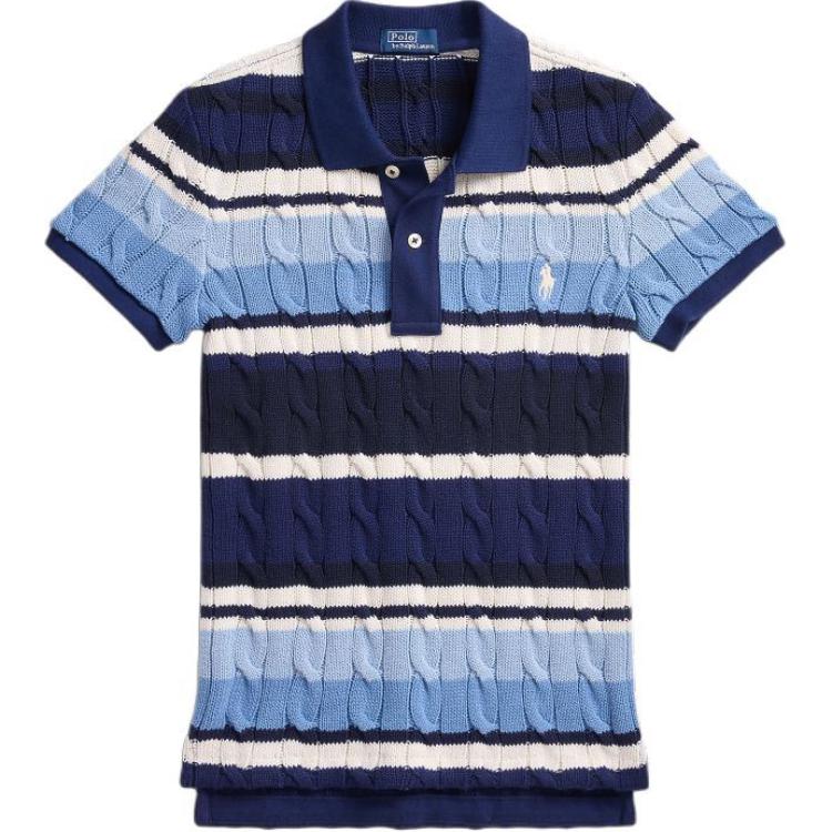 Polo Ralph Lauren Синяя поло для женщин — фото 3