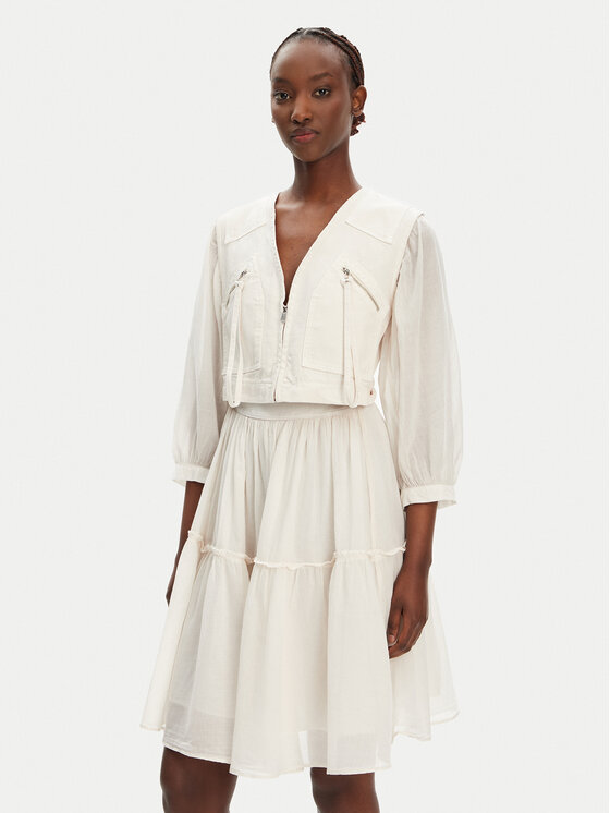 

Повседневное платье regular fit Frank 105251 A2MI Pinko, экрю