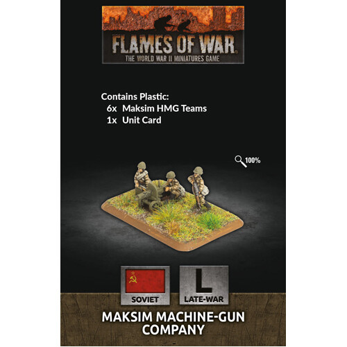 

Фигурки Flames Of War: Maksim Machine-Gun Company (Plastic)