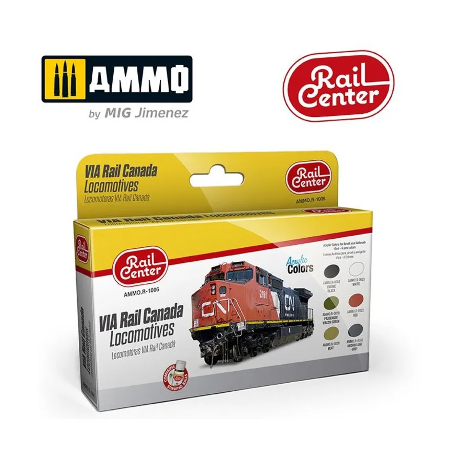 

Через локомотивы Rail Canada, Acrylic Paint Sets