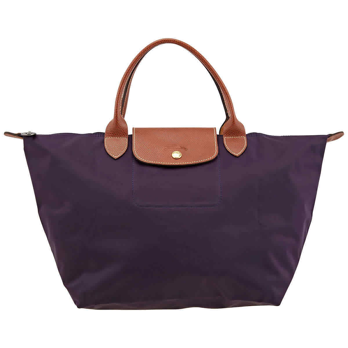 

LONGCHAMP Сумка Le Pliage из телячьей кожи с канвой и кожаным канво