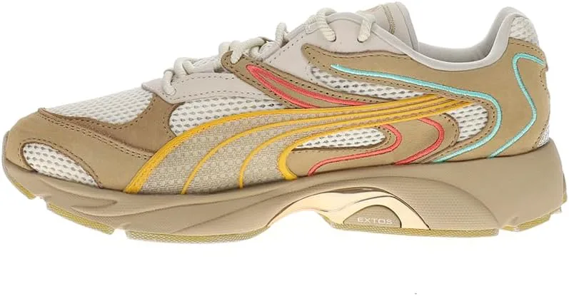 Мужские кроссовки PUMA Extos Vintage Vegas с шнуровкой, повседневные - бежевые, бежевый — фото 3
