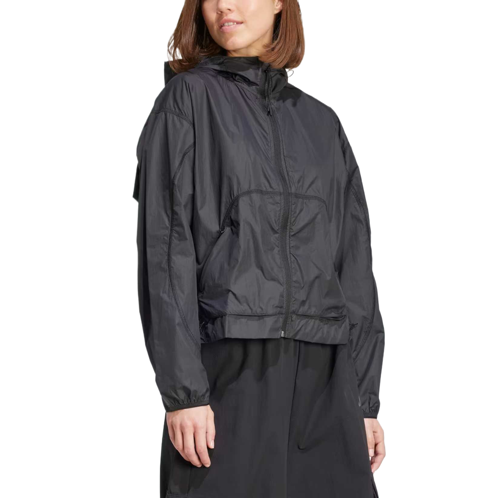 Adidas Куртка женская Black Hooded Moderate Others — фото 3