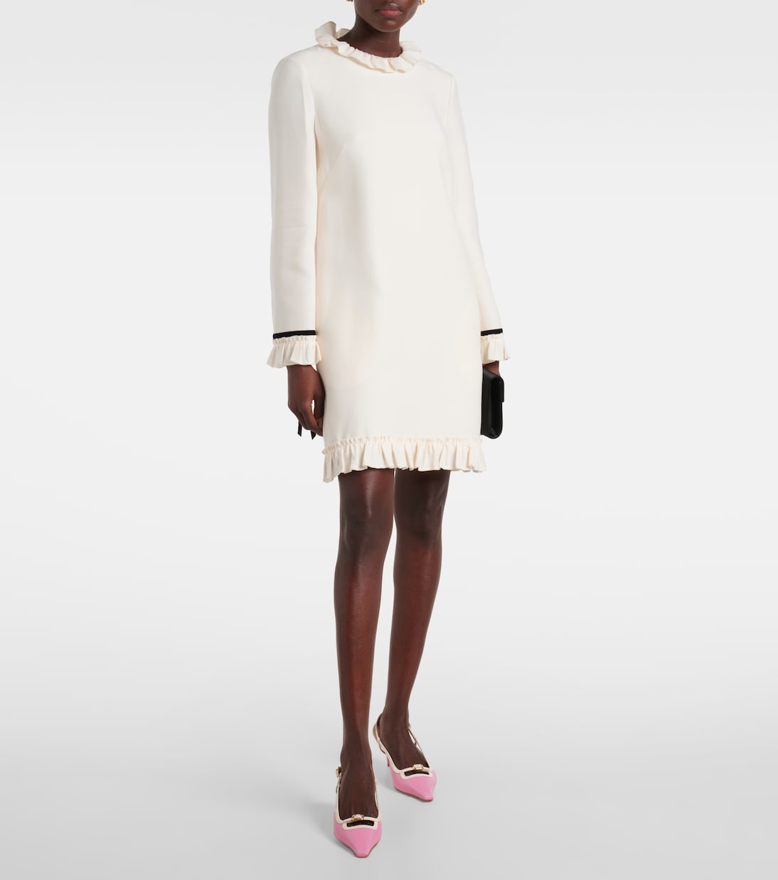 Туфли-лодочки Viv' Canard из кожи с открытой пяткой Roger Vivier, Sachet Pink + Cire — фото 3