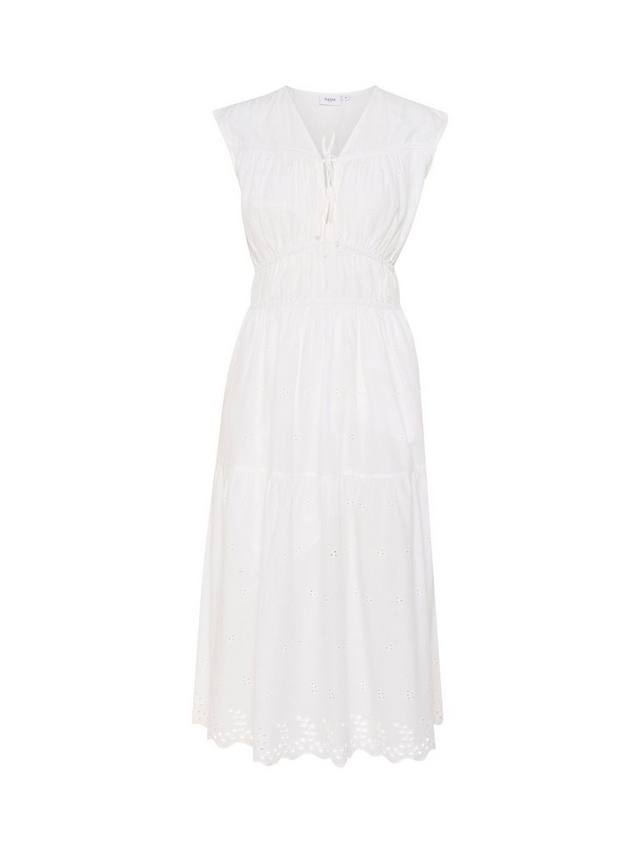 

Хлопковое платье-миди Kaita трапеция Saint Tropez, Bright White