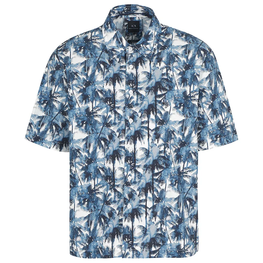 

Рубашка с коротким рукавом Armani Exchange XM001240_AF14869, синий