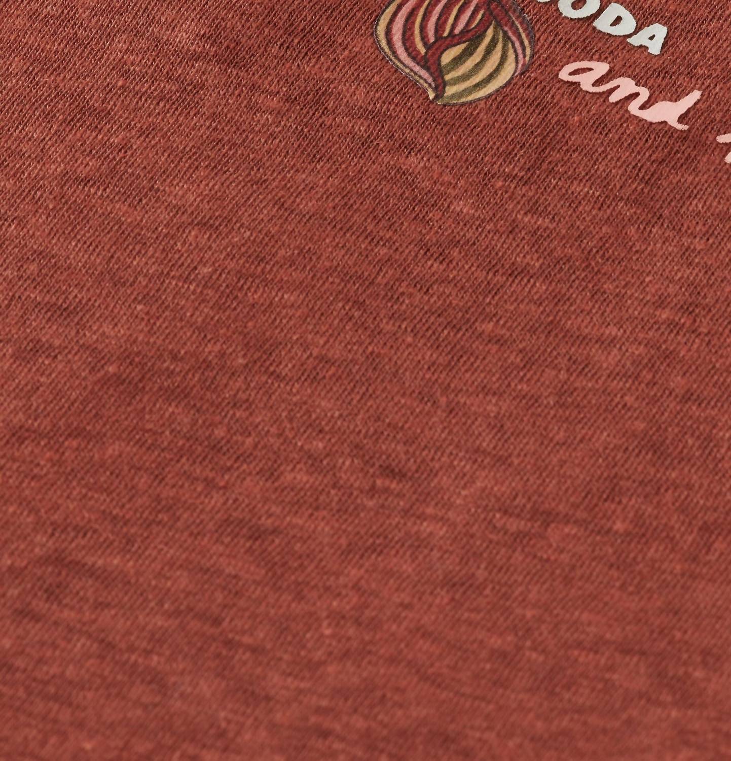 Детская облегающая футболка из льняной смеси в терракотовом цвете SCOTCH & SODA, Terracotta — фото 3