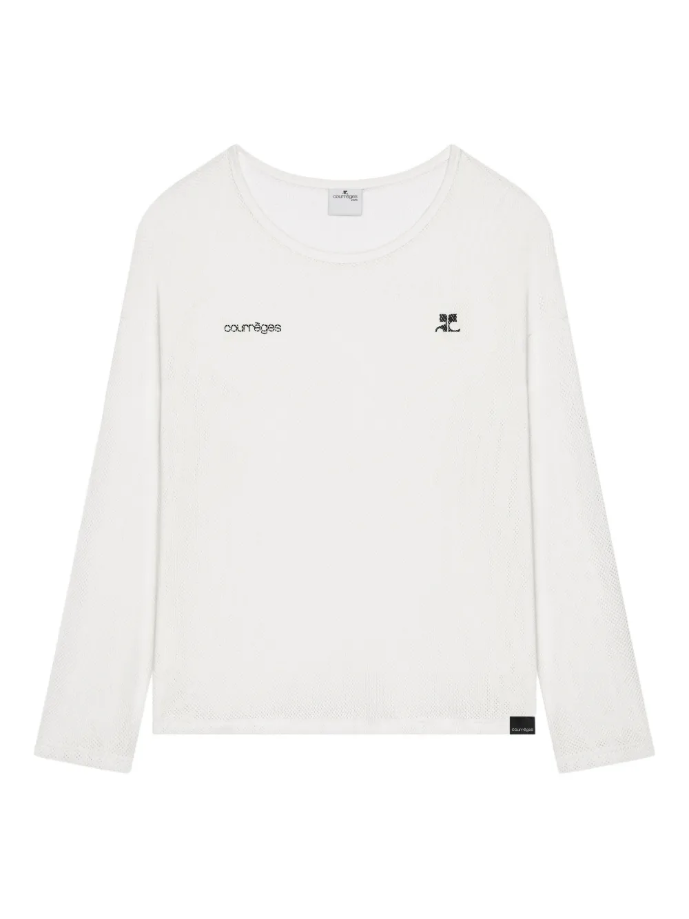 

Футболка с длинными рукавами Courrèges, белый