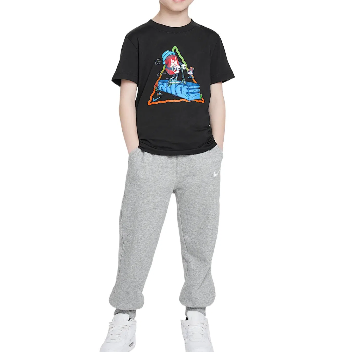 Футболка Nike Black для детей 3-7 лет — фото 4