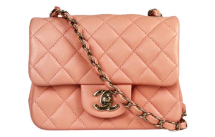 

CHANEL Классический клатч из ягненка мини для женщин оранжево-розовый