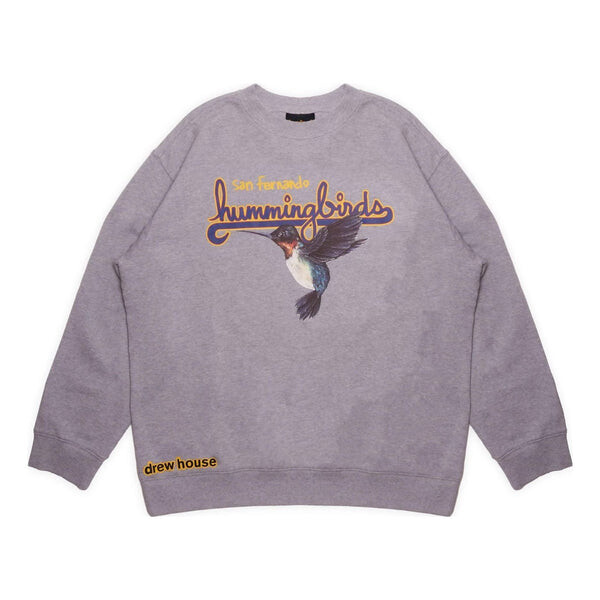 

Толстовка hummingbirds crewneck sweatshirt 'heather grey' Drew House, серый