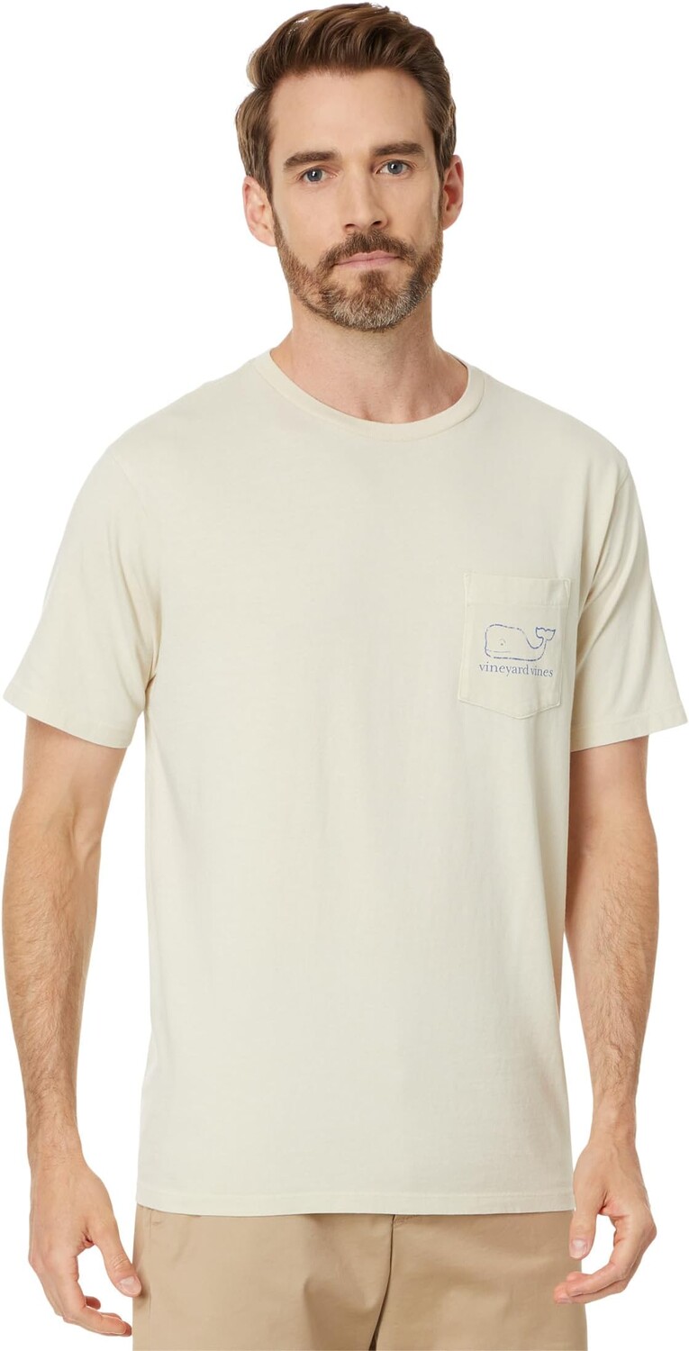 

Футболка Vineyard Vines Heritage Wash Whale Short-Sleeve Tee, цвет Stone
