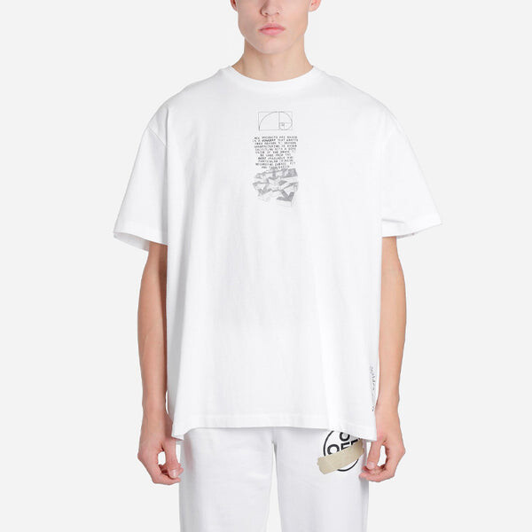 Футболка ss20 dripping arrows logo loose short-sleeved Off-White, белый — фото 3