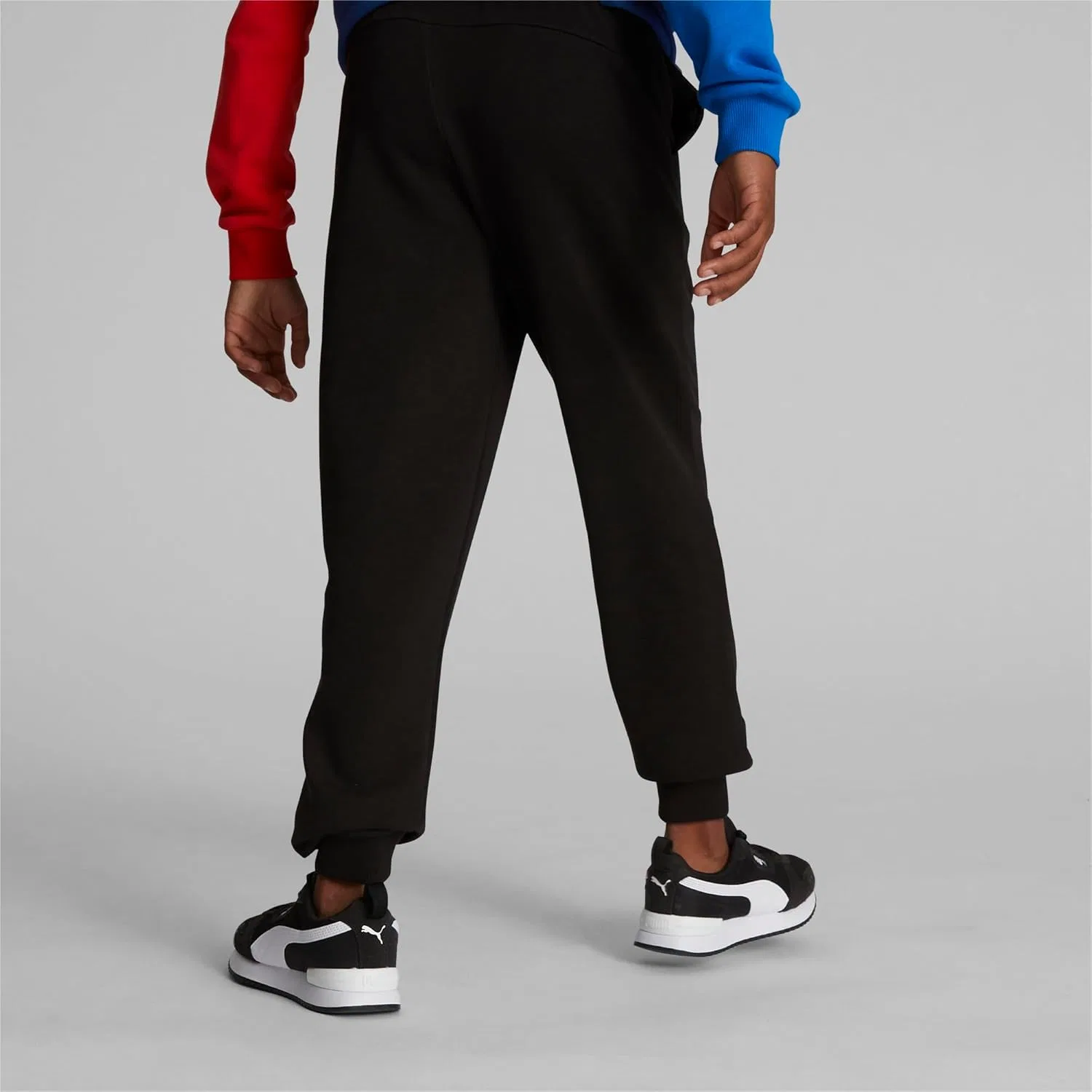 Детские спортивные штаны Puma BMW M Motorsport Essentials из французского махрового трикотажа, Puma Black — фото 4