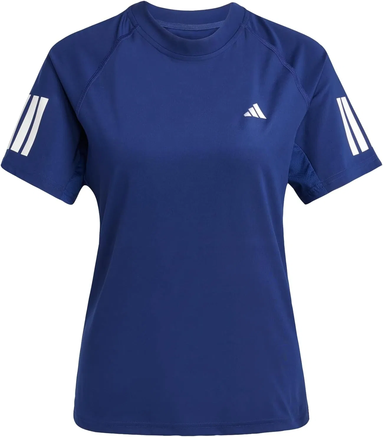 Футболка теннисная adidas Club 3 Stripe Climacool, темно-синяя