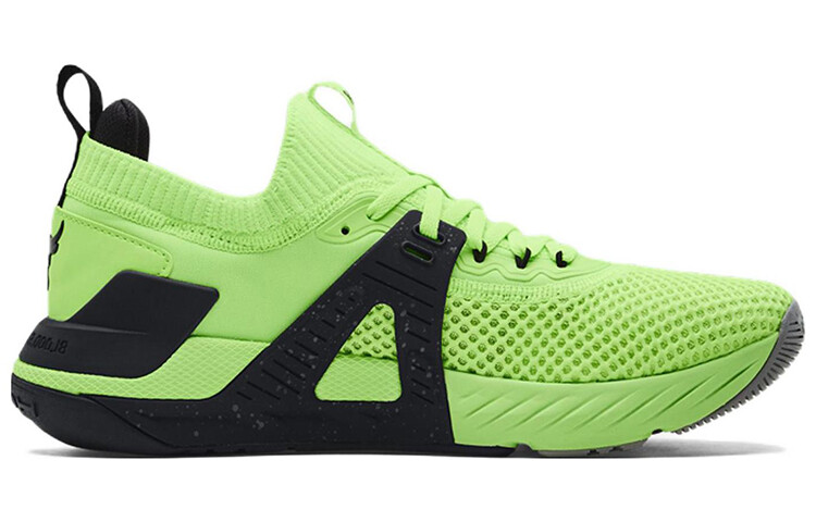 Кроссовки Project Rock 4 мужские низкие зеленые Under Armour — фото 2