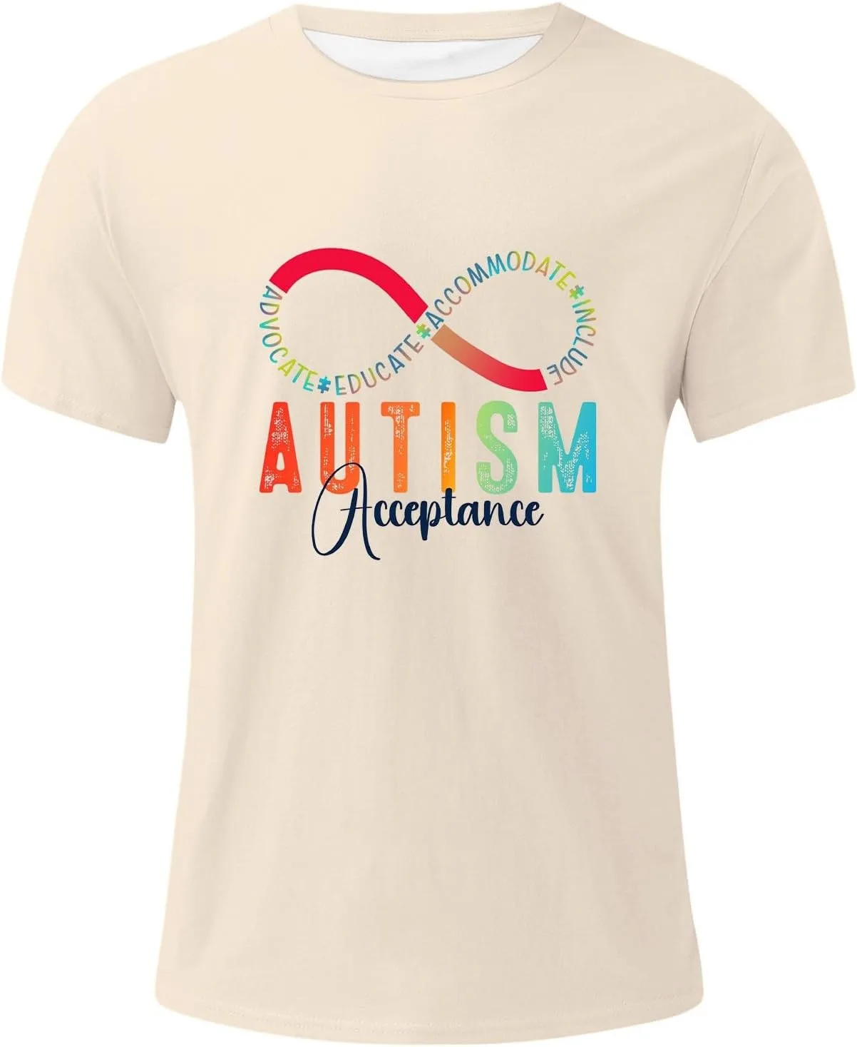 Футболка с рисунком Autism Awareness, Unisex, короткий рукав — фото 3