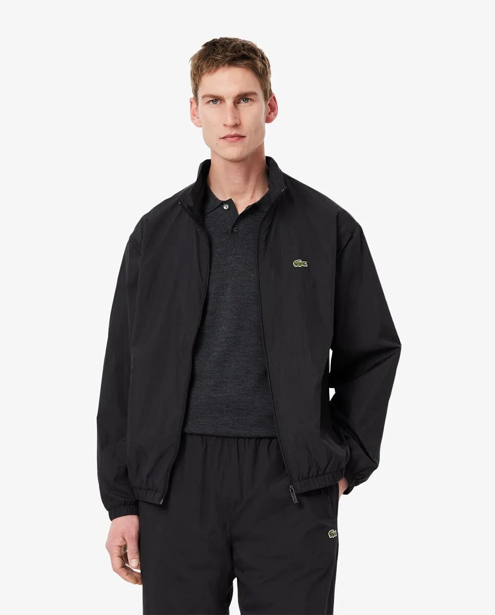 

Мужская ветровка с капюшоном, водоотталкивающая, черного цвета Lacoste