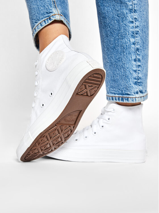 Тканевые кроссовки Chuck Taylor All Star Classic 1U646 Converse, белый — фото 2