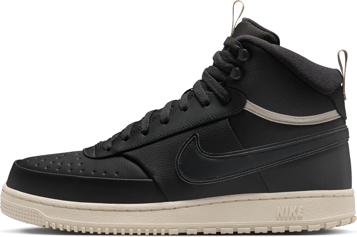 Мужские кроссовки Nike Court Vision Mid Winter Three Quarter High, серый/светло-бежевый