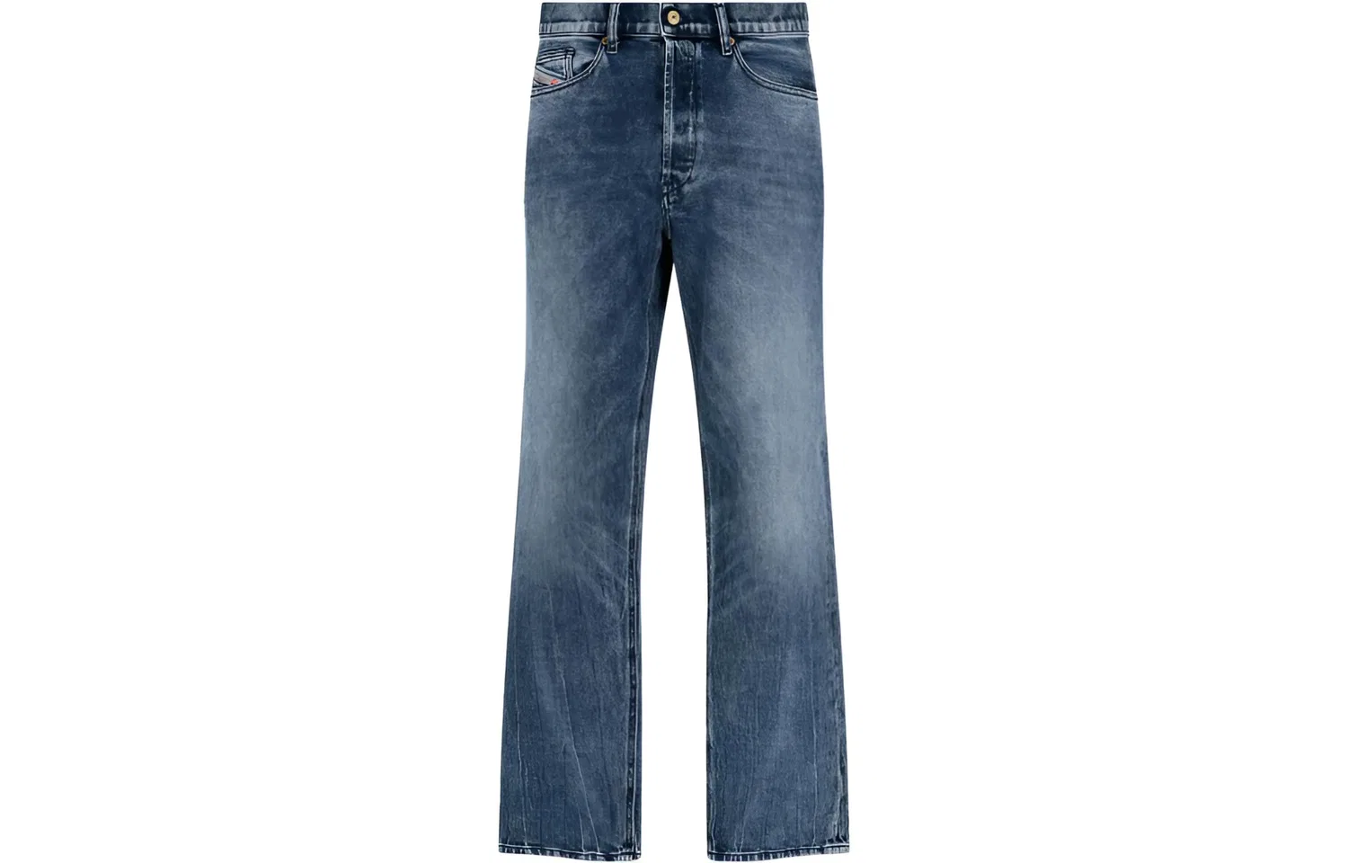 Джинсы прямые средние мужские Diesel синие