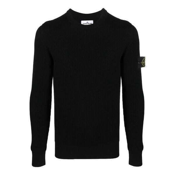 

Свитер knitted sweater 'black' Stone Island, черный