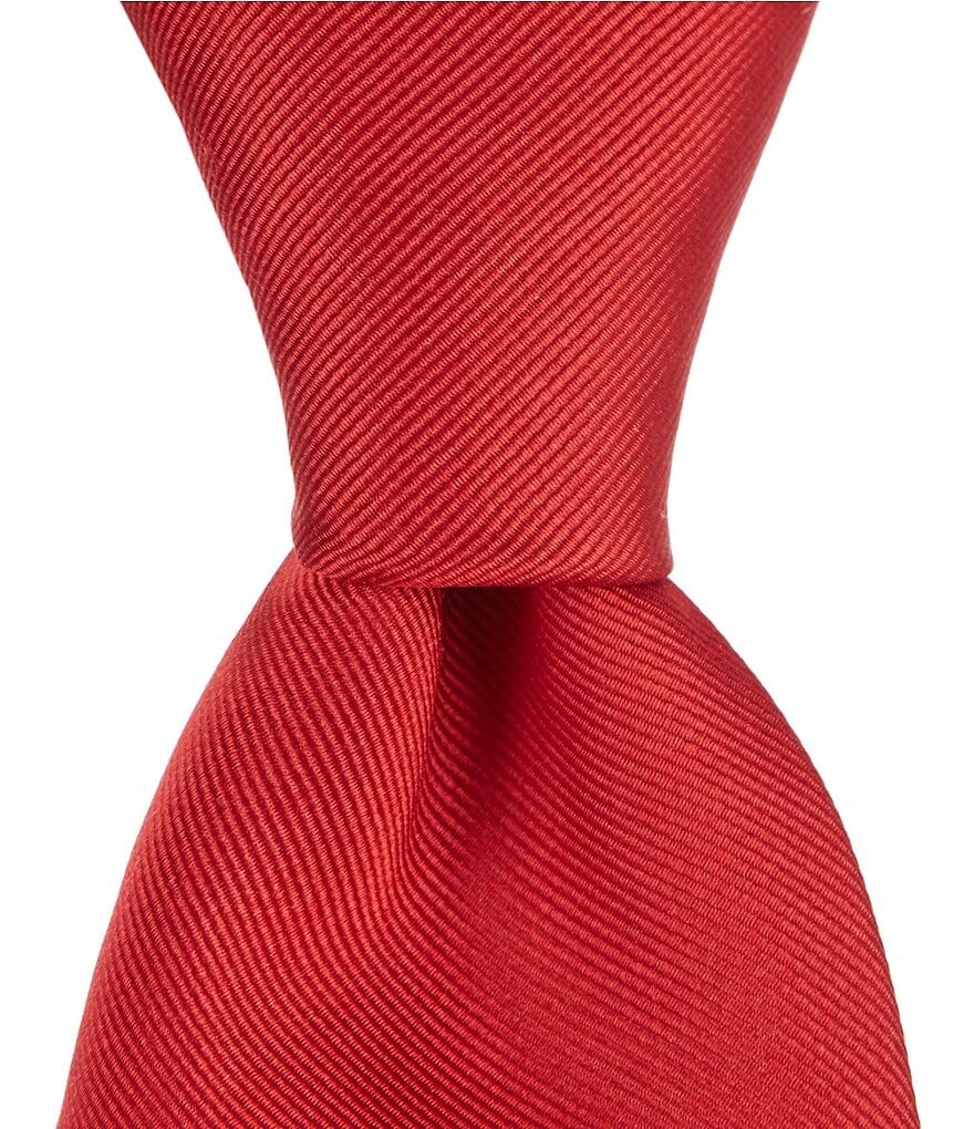 

Roundtree & Yorke Cardinal Solid 3 1/8Шелковый галстук, красный